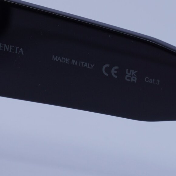 Bottega Veneta BV1285S 001 Sunglasses Black Square Frame, Grey Lenses main image 5